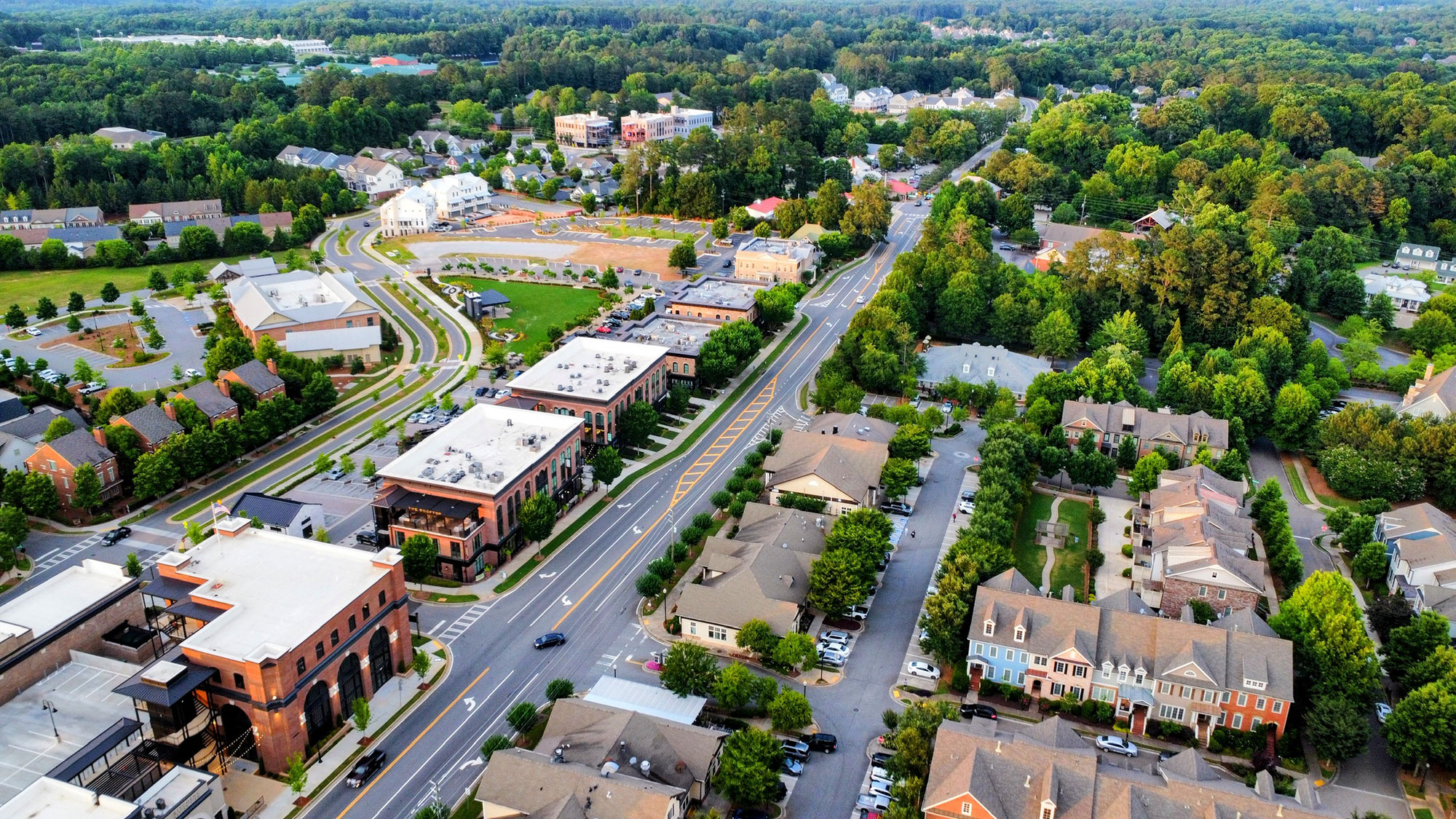 Aerial View of Milton Georgia Estates