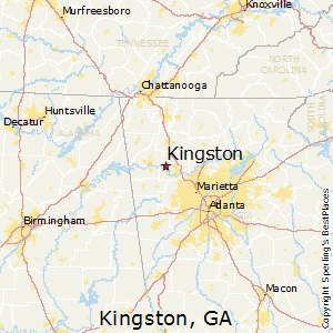 Map of Kingston GA Service Area