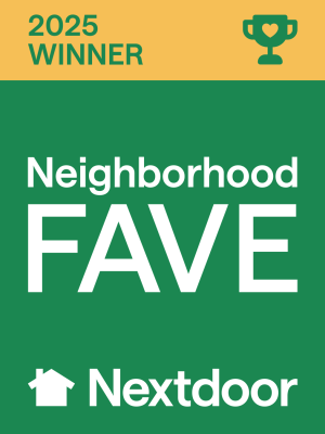2025 Neighborhood Fave award badge